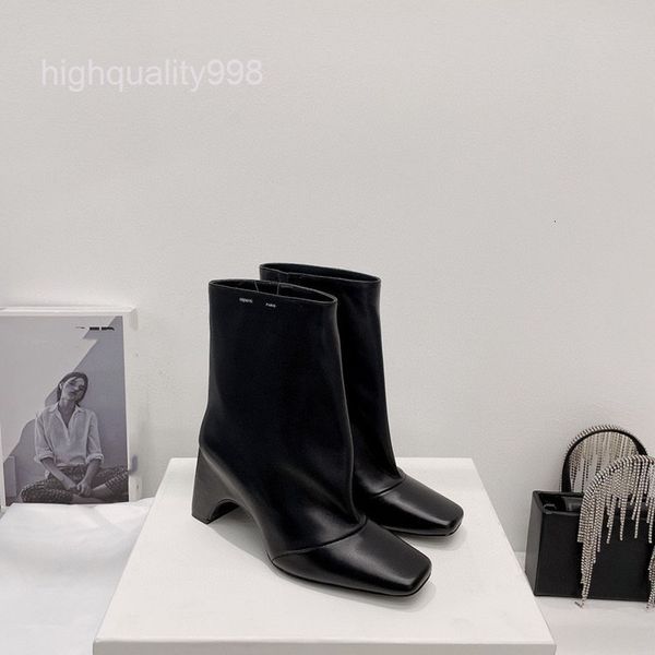 boots high end quality square toe thick heel boots women's arched ankle medium high sleeve elastic cigarette short, Black
boots high end quality square toe thick heel boots women's arched ankle medium high sleeve elastic cigarette short, Black