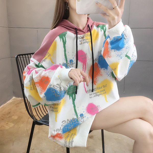 womens designer hoodies sweatshirt women's contrast color long round neck autumn winter long sleeve ladies hoodie clothes, Black
womens designer hoodies sweatshirt women's contrast color long round neck autumn winter long sleeve ladies hoodie clothes, Black