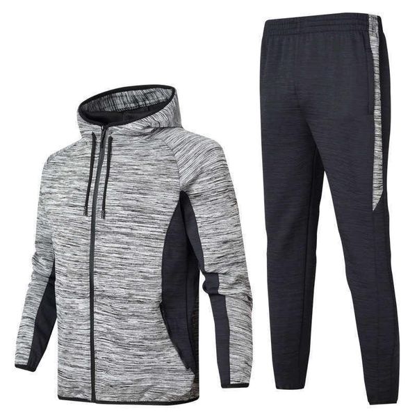 men's full zipper sportswear men's sportswear two-color stitching solid color men's sports suit hoodies and pants suit sports, Gray
men's full zipper sportswear men's sportswear two-color stitching solid color men's sports suit hoodies and pants suit sports, Gray
