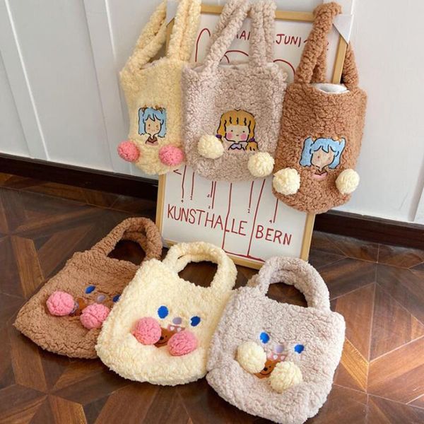 new fashion women lamb like fabric shoulder bag handbag tote large capacity embroidery shopping bag cute book bags for girls
new fashion women lamb like fabric shoulder bag handbag tote large capacity embroidery shopping bag cute book bags for girls