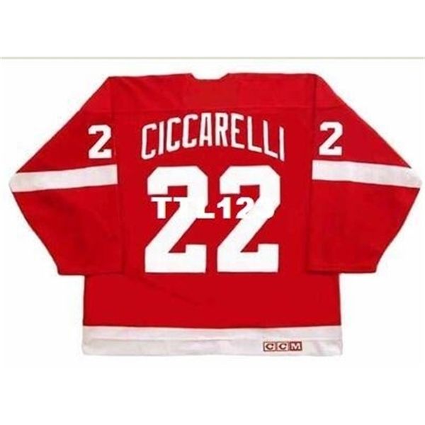 121 #22 dino ciccarelli detroit red wings 1994 ccm vintage hockey jersey or custom any name or number retro jersey, Black
121 #22 dino ciccarelli detroit red wings 1994 ccm vintage hockey jersey or custom any name or number retro jersey, Black