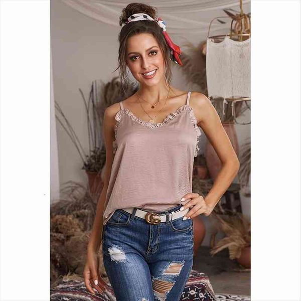 summer v-neck halter vests for women european flounce pullover back t-shirt top, White
summer v-neck halter vests for women european flounce pullover back t-shirt top, White