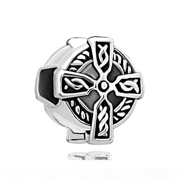 10 pcs per lot religious claddagh celtic cross lucky european charm large hole metal slide bead fit pandora bracelet, Black
10 pcs per lot religious claddagh celtic cross lucky european charm large hole metal slide bead fit pandora bracelet, Black
