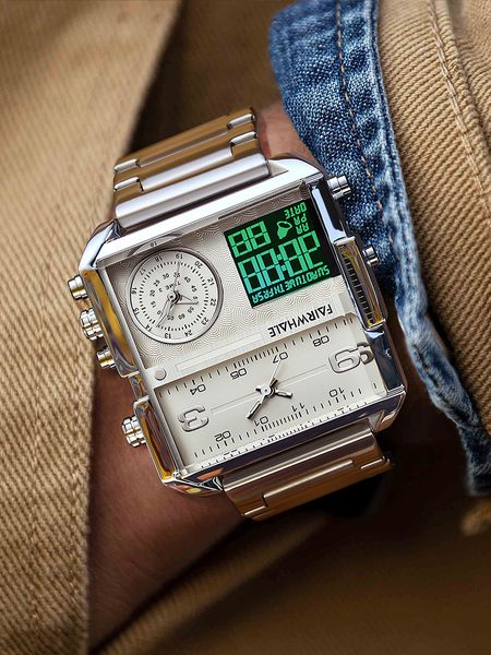 fairwhale retro three-display automatic electronic watch mens 2020 new authentic trend mens mechanical watch, Slivery;brown
fairwhale retro three-display automatic electronic watch mens 2020 new authentic trend mens mechanical watch, Slivery;brown