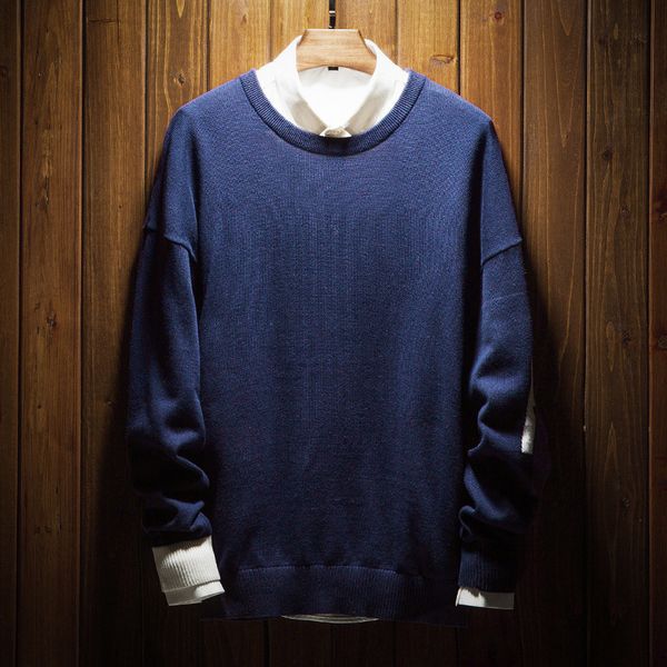 2020 brand new men's knitted sweater pure color sweater young fashion round collar for male sweater, White;black
2020 brand new men's knitted sweater pure color sweater young fashion round collar for male sweater, White;black