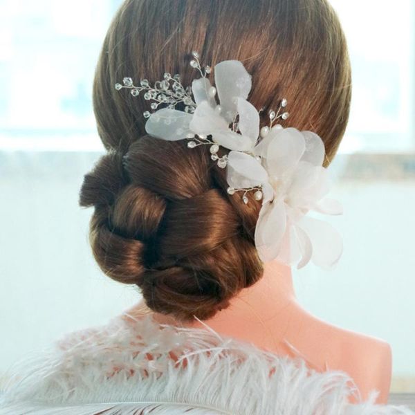 1pc/lot handmade white voile silk floral flower bridal hair clip pins barrette bride classic hairband jewelry ornament for women, Golden;silver
1pc/lot handmade white voile silk floral flower bridal hair clip pins barrette bride classic hairband jewelry ornament for women, Golden;silver