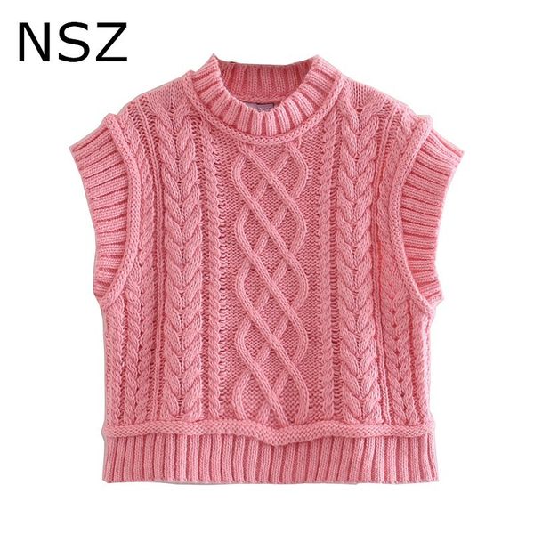 nsz women twist knit jumper vest cropped sweater sleeveless knitted jacket coat tank waistcoat 1023, Black;white
nsz women twist knit jumper vest cropped sweater sleeveless knitted jacket coat tank waistcoat 1023, Black;white