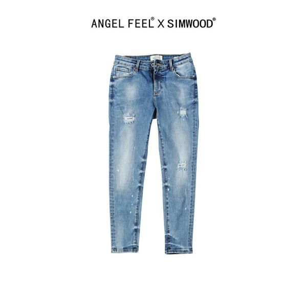 simwood 2020 summer new jeans women rippedsplattered stretch-denim pants slim fit fashion hole ankle-length jean sw005 1017, Blue
simwood 2020 summer new jeans women rippedsplattered stretch-denim pants slim fit fashion hole ankle-length jean sw005 1017, Blue