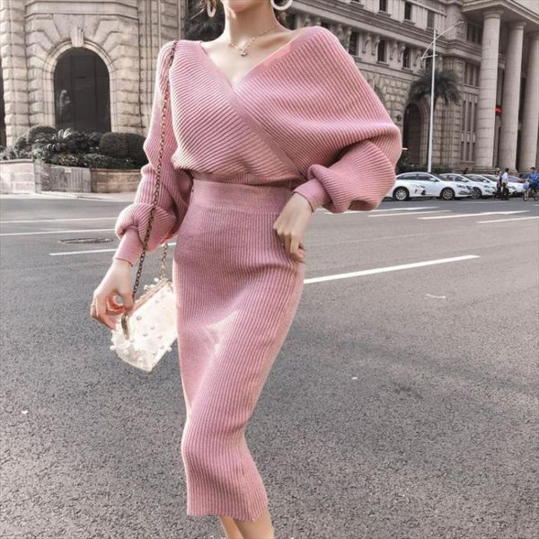 womens 2020 new autumn and winter mid length bag hip knitted skirt two piece suit, Gray
womens 2020 new autumn and winter mid length bag hip knitted skirt two piece suit, Gray