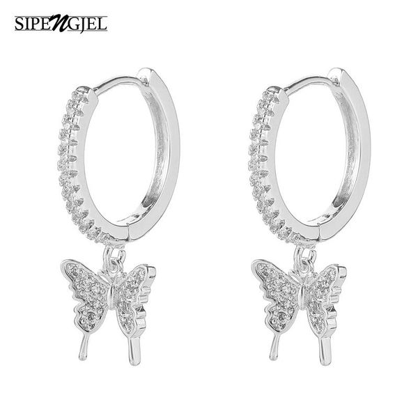 hoop & huggie fashion micro crystal cute butterfly earrings gold silver color for women korean jewelry, Golden;silver
hoop & huggie fashion micro crystal cute butterfly earrings gold silver color for women korean jewelry, Golden;silver