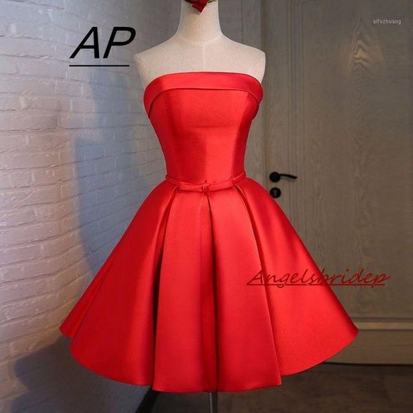 angelsbridep strapless red mini/short homecoming dress strapless sash satin junior high graduation dresses 2019 party gown1, White;black
angelsbridep strapless red mini/short homecoming dress strapless sash satin junior high graduation dresses 2019 party gown1, White;black