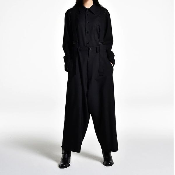 original design of wide-leg culottes and suspenders ultra-loose japanese style slacks for men big yards men's trousers 201109, Black
original design of wide-leg culottes and suspenders ultra-loose japanese style slacks for men big yards men's trousers 201109, Black