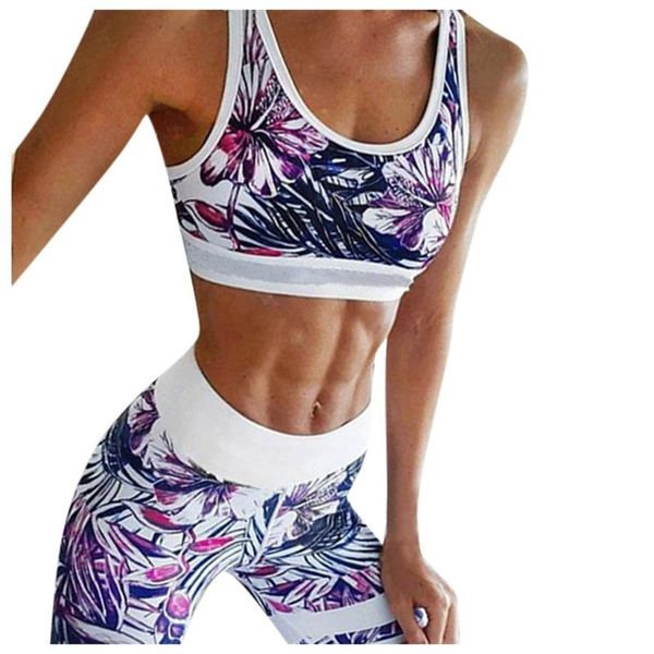 ladies printed high waist hips stretch leggings vest running print high waist hip bottom pants running fitness fitness yoga set, White;black
ladies printed high waist hips stretch leggings vest running print high waist hip bottom pants running fitness fitness yoga set, White;black