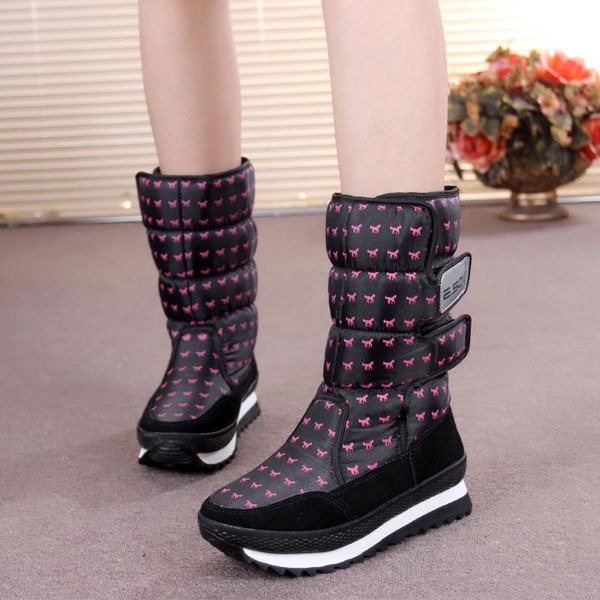 boots winter cotton waterproof non-slip thickened middle tube warm thick bottom snow women, Black
boots winter cotton waterproof non-slip thickened middle tube warm thick bottom snow women, Black