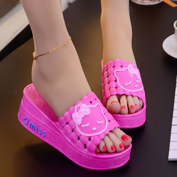 women summer slipper sandals cute animal slipper comfort breathable wedges shoes for women 5 colours x1020, Black
women summer slipper sandals cute animal slipper comfort breathable wedges shoes for women 5 colours x1020, Black