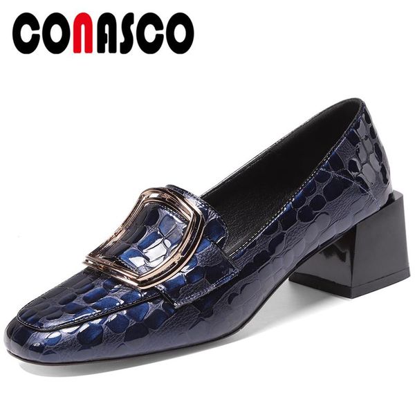 dress shoes conasco spring woman pumps cow leather fashion concise casual metal decoration square toe thick heel shallow, Black
dress shoes conasco spring woman pumps cow leather fashion concise casual metal decoration square toe thick heel shallow, Black
