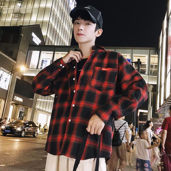 men's casual shirts -3xl men plaid shirt camisas social 2021 autumn fashion long-sleeved male button down check xxxl, White;black
men's casual shirts -3xl men plaid shirt camisas social 2021 autumn fashion long-sleeved male button down check xxxl, White;black