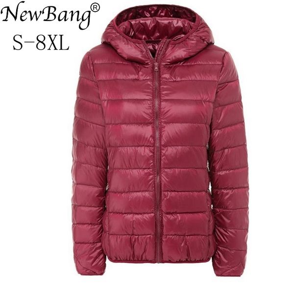 newbang brand large size 7xl 8xl women's down coat plus ultra light down jacket women autumn winter hooded feather warm jacketx1016, Black;brown
newbang brand large size 7xl 8xl women's down coat plus ultra light down jacket women autumn winter hooded feather warm jacketx1016, Black;brown