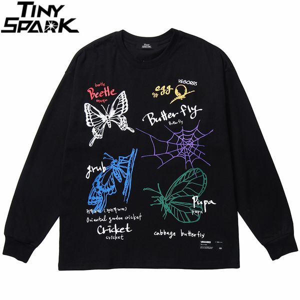 men hip hop t shirt butterfly graffiti streetwear harajuku tshirt colorful print tees cotton t-shirt long sleeve loose kg-492, White;black
men hip hop t shirt butterfly graffiti streetwear harajuku tshirt colorful print tees cotton t-shirt long sleeve loose kg-492, White;black