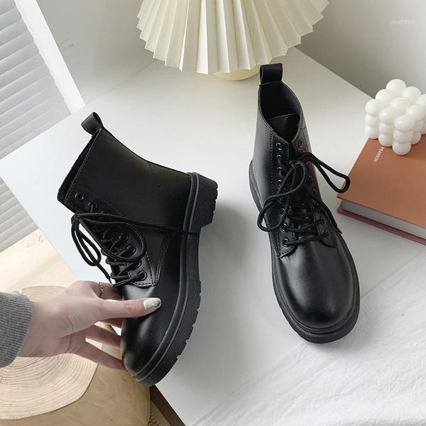 rock shoes woman round toe flat heel lace up boots boots-women luxury designer riding 2021 fashion ladies autumn low motorcycle1, Black
rock shoes woman round toe flat heel lace up boots boots-women luxury designer riding 2021 fashion ladies autumn low motorcycle1, Black