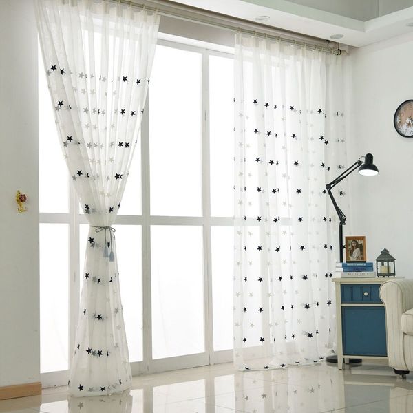 modern star embroidered white sheer curtains for living room bedroom kitchen tulle curtains kids baby room door window curtains
modern star embroidered white sheer curtains for living room bedroom kitchen tulle curtains kids baby room door window curtains