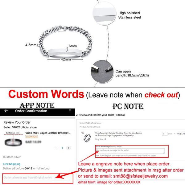 vnox can open tube урна браслеты для женщин для мужчин customize имя слова памятный браслет из нержавеющей стали foxtail link chain wristban, Golden;silver
vnox can open tube урна браслеты для женщин для мужчин customize имя слова памятный браслет из нержавеющей стали foxtail link chain wristban, Golden;silver
