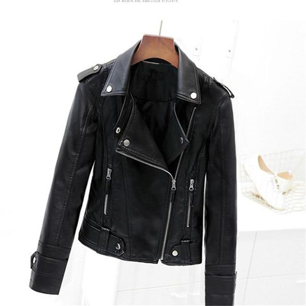 2020 new brief paragraph leather female students pu coat of cultivate one's morality, Black
2020 new brief paragraph leather female students pu coat of cultivate one's morality, Black