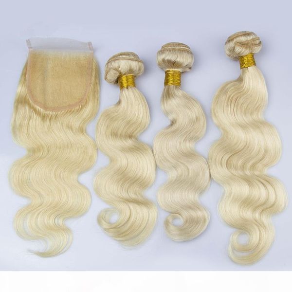 7a grade brazilian blonde human hair with closure bleached knots middle 3way part 4x4 lace closure with bundles body wave extensions, Black
7a grade brazilian blonde human hair with closure bleached knots middle 3way part 4x4 lace closure with bundles body wave extensions, Black