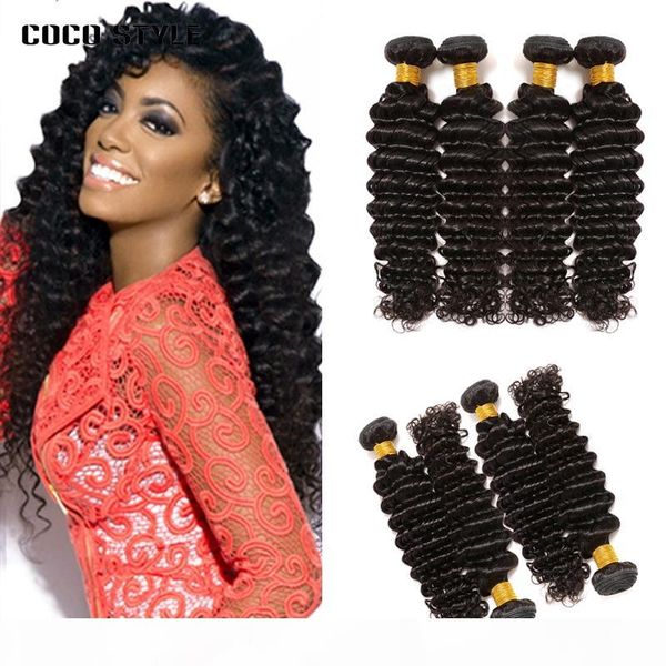 deep wave brazilian hair weave bundles 4 bundles remy hair extension 100% human hair bundles natural color, Black
deep wave brazilian hair weave bundles 4 bundles remy hair extension 100% human hair bundles natural color, Black