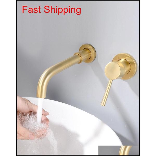 brushed brass wall mounted basin faucet single handle mixer tap & cold water mky4l
brushed brass wall mounted basin faucet single handle mixer tap & cold water mky4l