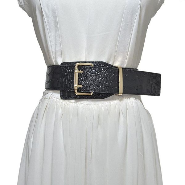 crocodile faux leather pin buckle wide belts for women high waist hit colors belt female coat accessories korean fashion tide, Black;brown
crocodile faux leather pin buckle wide belts for women high waist hit colors belt female coat accessories korean fashion tide, Black;brown