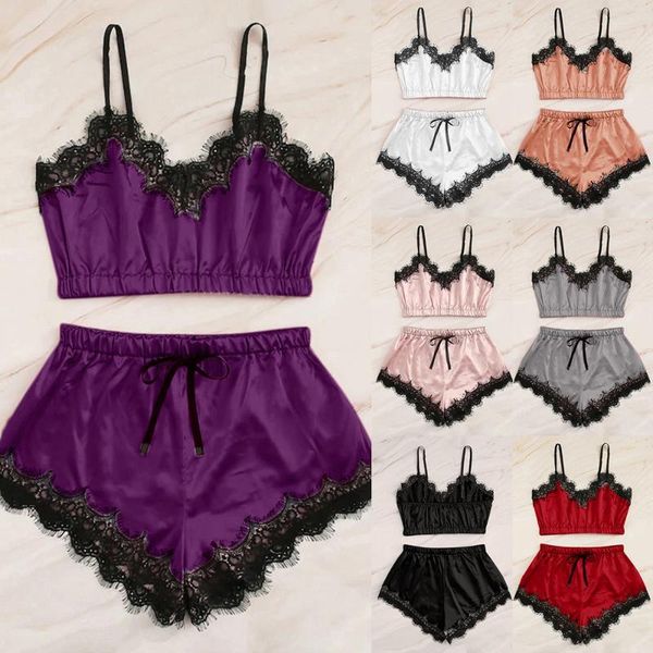 plus size women brief set lingerie bra set sleeveless strap lace trim pajama sets women's sleepwear lingerie underpant, White;black
plus size women brief set lingerie bra set sleeveless strap lace trim pajama sets women's sleepwear lingerie underpant, White;black