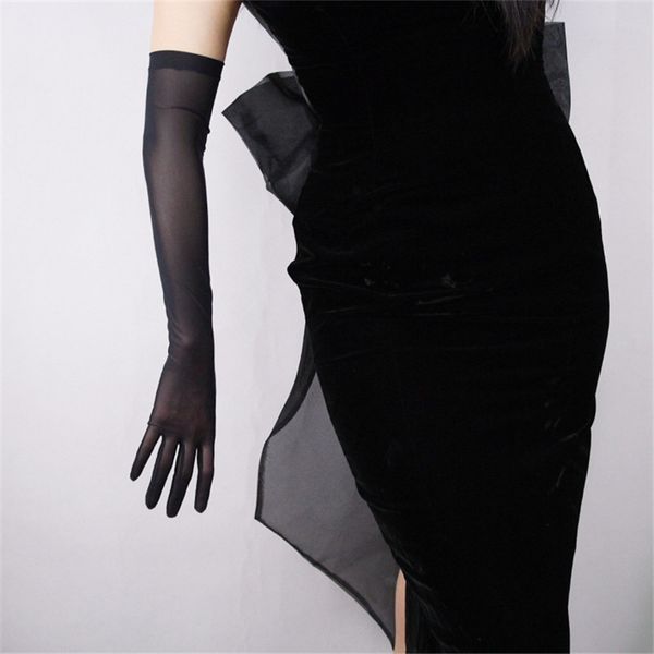 silk gloves 52cm extra long section high elastic lace mesh yarn black evening vestido de noche bride marry touch wws04, Blue;gray
silk gloves 52cm extra long section high elastic lace mesh yarn black evening vestido de noche bride marry touch wws04, Blue;gray