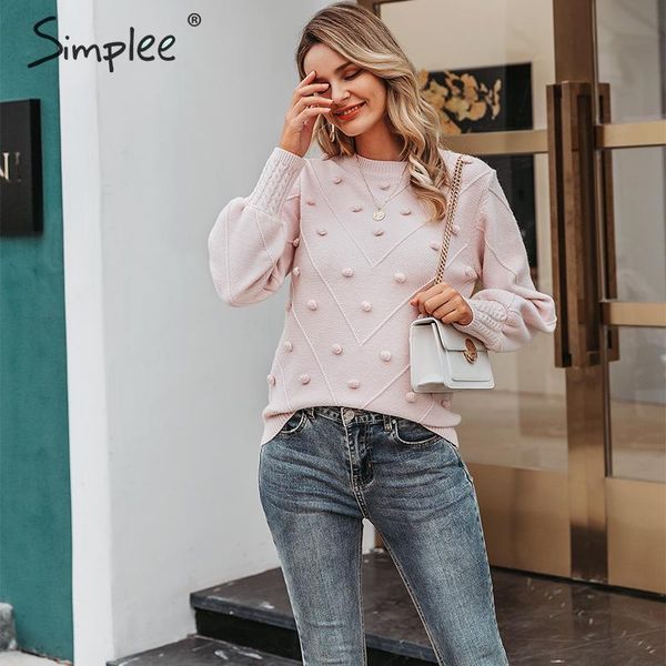 simplee elegant fur pompon women sweater autumn winter lantern sleeve knitted sweater female streetwear ladies pullover jumper y200722, White;black
simplee elegant fur pompon women sweater autumn winter lantern sleeve knitted sweater female streetwear ladies pullover jumper y200722, White;black