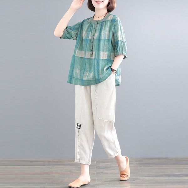 acn2n high cotton new loose large size two-piece two-piece printed women's plaid high cotton summer summer suitnew suit loose large siz, Gray
acn2n high cotton new loose large size two-piece two-piece printed women's plaid high cotton summer summer suitnew suit loose large siz, Gray