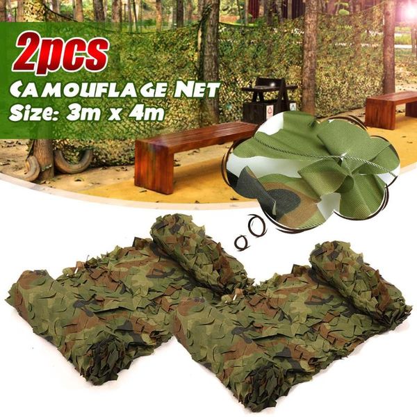 2pcs 3x4m hunting camping jungle netting camouflage net mesh woodland blinds army camo tent sun shade car cover
2pcs 3x4m hunting camping jungle netting camouflage net mesh woodland blinds army camo tent sun shade car cover