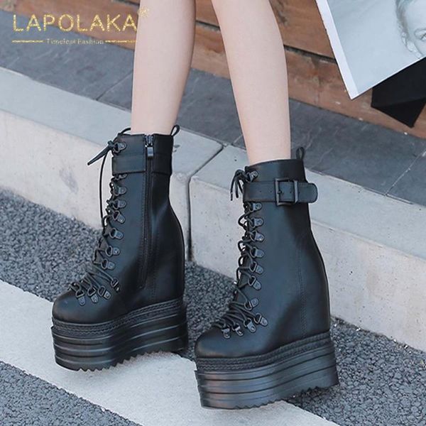 lapolaka 2021 new design height increasing zipper super heels shoes ladies boots woman buckle trendy luxury boot women shoes, Black
lapolaka 2021 new design height increasing zipper super heels shoes ladies boots woman buckle trendy luxury boot women shoes, Black