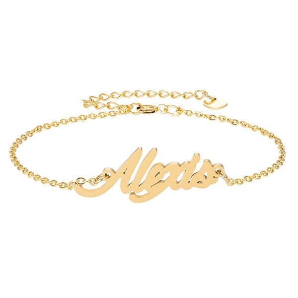 alphabet script name alexis bracelet for women girl's design jewelry gold pulseira masculina handwriting initial birthday gift, Black
alphabet script name alexis bracelet for women girl's design jewelry gold pulseira masculina handwriting initial birthday gift, Black
