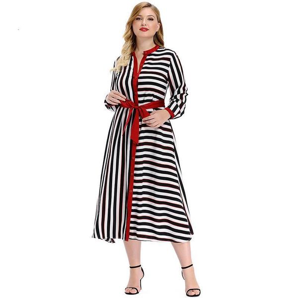2020 abaya long summer womens dresses large plus size fashion elegant stitching irregular stripes breasted sashes midi dress, Black;gray
2020 abaya long summer womens dresses large plus size fashion elegant stitching irregular stripes breasted sashes midi dress, Black;gray