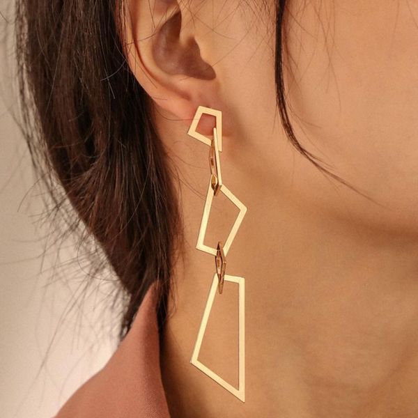 european exaggerated metal earrings for women geometric irregular multi-layer texture earrings jewelry fashion accessories, Silver
european exaggerated metal earrings for women geometric irregular multi-layer texture earrings jewelry fashion accessories, Silver