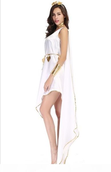 new greek goddess white irregular long dresses cosplay halloween costumes one-shoulder uniform temptation stage performance clothing, Black;red
new greek goddess white irregular long dresses cosplay halloween costumes one-shoulder uniform temptation stage performance clothing, Black;red