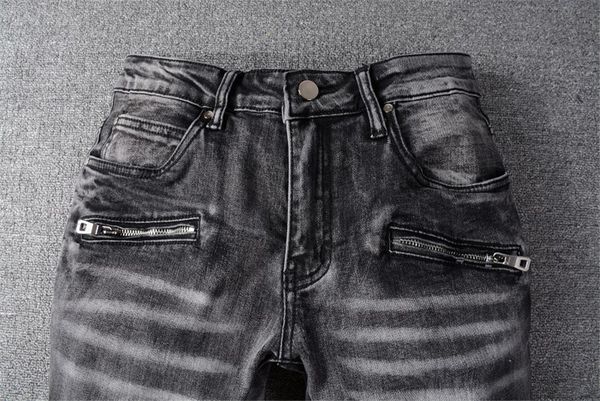 luxurys designer мужская дизайн джинсы разорванные серый винтаж стиль мода мужские джинсы тонкий мотоцикл байкер джинсы мужские брюки хип-хо, Blue
luxurys designer мужская дизайн джинсы разорванные серый винтаж стиль мода мужские джинсы тонкий мотоцикл байкер джинсы мужские брюки хип-хо, Blue