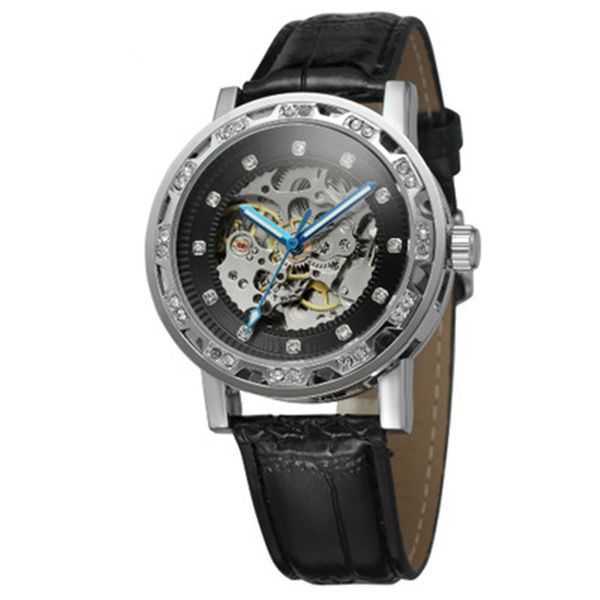 fashion womens watch diamond white hollow wrist watch silver case black leather wristwatchs with automatic mechanical wrist watchsfashion c, Slivery;brown
fashion womens watch diamond white hollow wrist watch silver case black leather wristwatchs with automatic mechanical wrist watchsfashion c, Slivery;brown