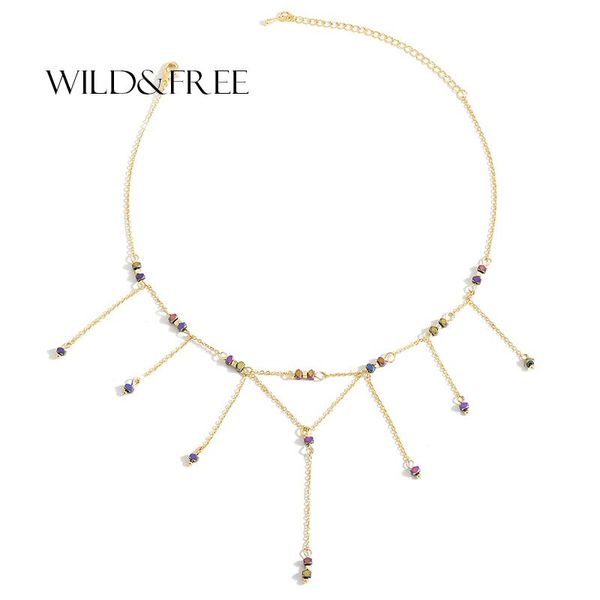wild & fashion stone beads tassel choker necklace for women bohemian style winter sweater collar necklace handmade jewelry, Golden;silver
wild & fashion stone beads tassel choker necklace for women bohemian style winter sweater collar necklace handmade jewelry, Golden;silver