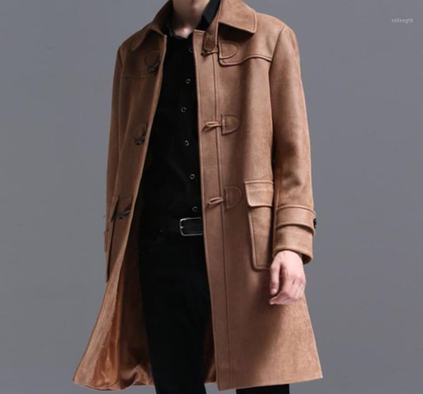 new arrival lapel mid-length suede windbreaker men spring and autumn new jacket college wind horn buckle coat boy outwear1, Black
new arrival lapel mid-length suede windbreaker men spring and autumn new jacket college wind horn buckle coat boy outwear1, Black