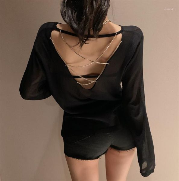 women's polos po shoot charade backless t-shirt women casual long sleeve base shirt1, White
women's polos po shoot charade backless t-shirt women casual long sleeve base shirt1, White