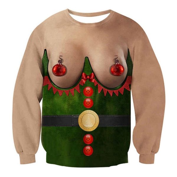 ugly christmas sweater for holidays santa elf christmas funny fake hair sweater autumn winter blouses clothing 201022, White;black
ugly christmas sweater for holidays santa elf christmas funny fake hair sweater autumn winter blouses clothing 201022, White;black