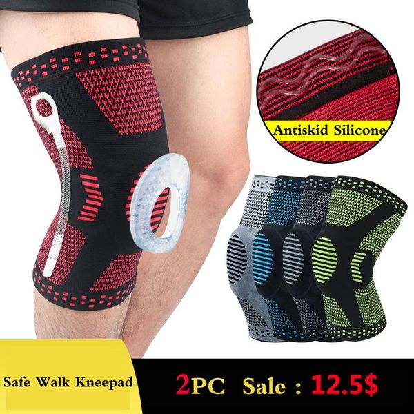 elbow & knee pads 1 pcs elastic patella brace silicone spring kneepad basketball running compression anti-slip support sports safe protector, Black;gray
elbow & knee pads 1 pcs elastic patella brace silicone spring kneepad basketball running compression anti-slip support sports safe protector, Black;gray