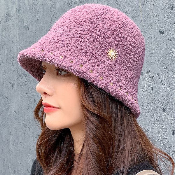 winter woman thick cashmere bucket hat korean fashion plush warm fisherman cap girl panama street style soft velvet fur hat f1210, Blue;gray 
winter woman thick cashmere bucket hat korean fashion plush warm fisherman cap girl panama street style soft velvet fur hat f1210, Blue;gray