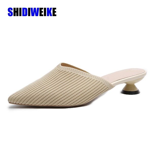 korean pointed shallow high heels women summer sandals ol knitting mesh slingback pumps breathable mules sandalias shoes 1007, Black;white
korean pointed shallow high heels women summer sandals ol knitting mesh slingback pumps breathable mules sandalias shoes 1007, Black;white